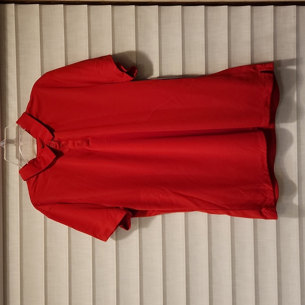 Nike Red Short Sleeve Polo Tee